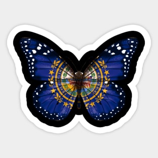 New Hampshire Flag Butterfly - Gift for New Hampshirite From New Hampshire NH Sticker